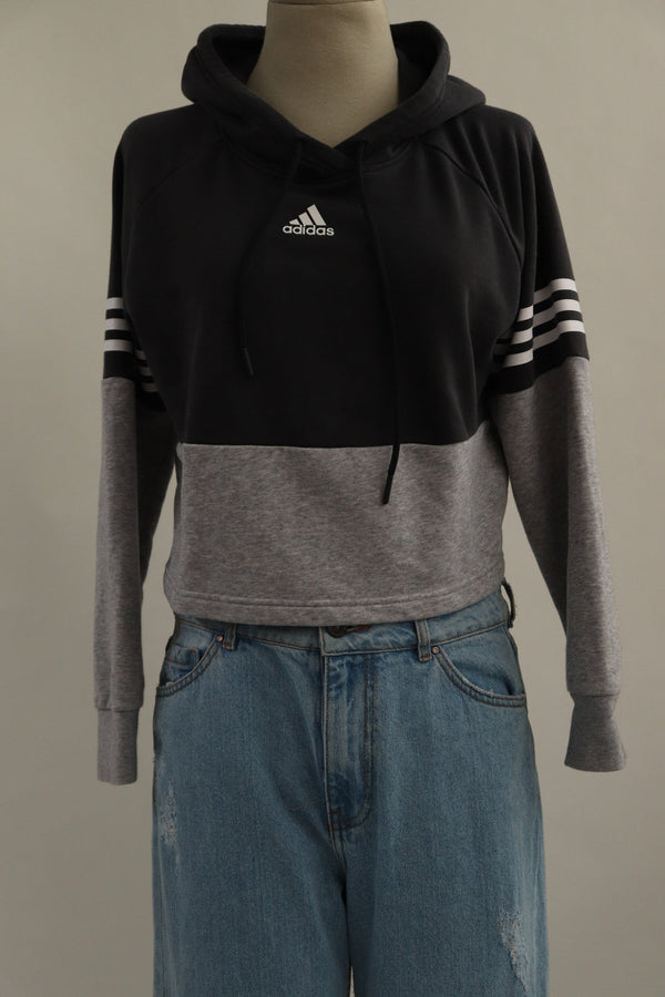 Hoodie Crop Colorblock