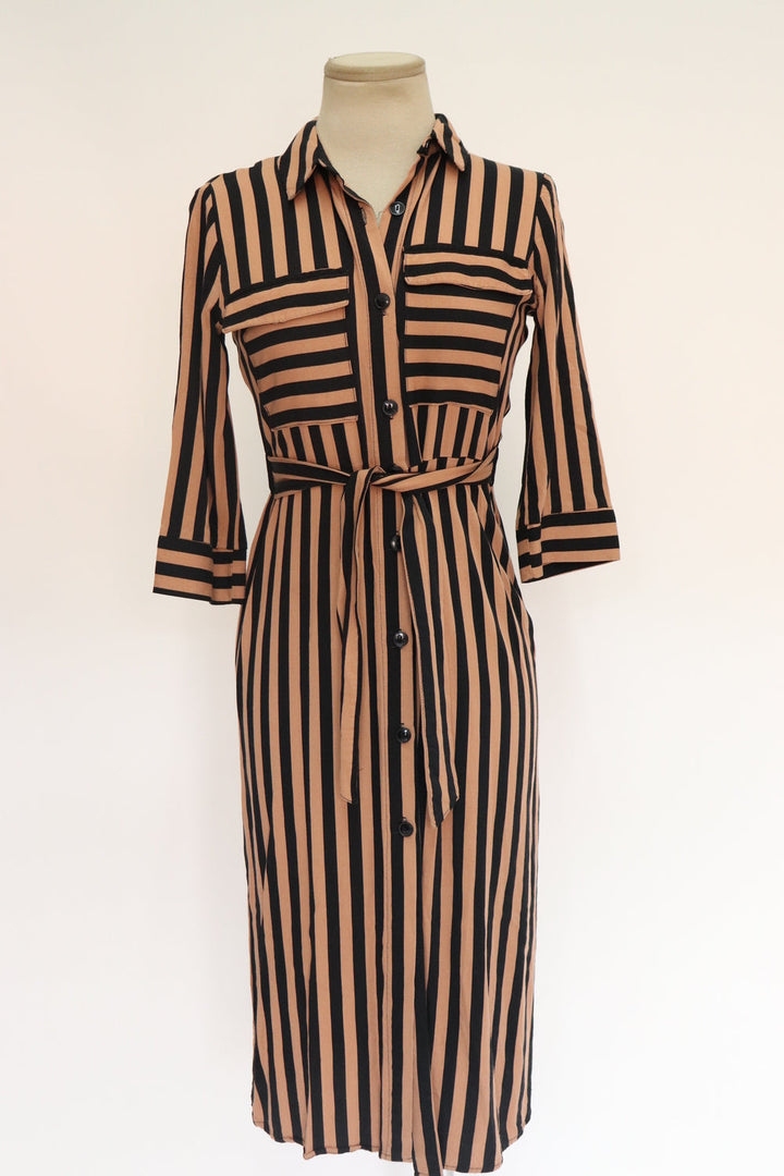 Vestido Camisero Rayas