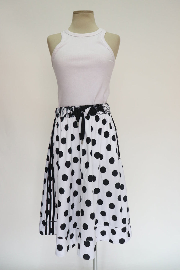 Falda Lunares Negros