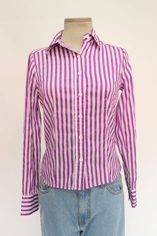 Camisa Rayas Moradas