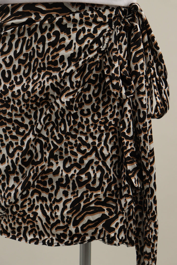 Falda Wrap Leopardo