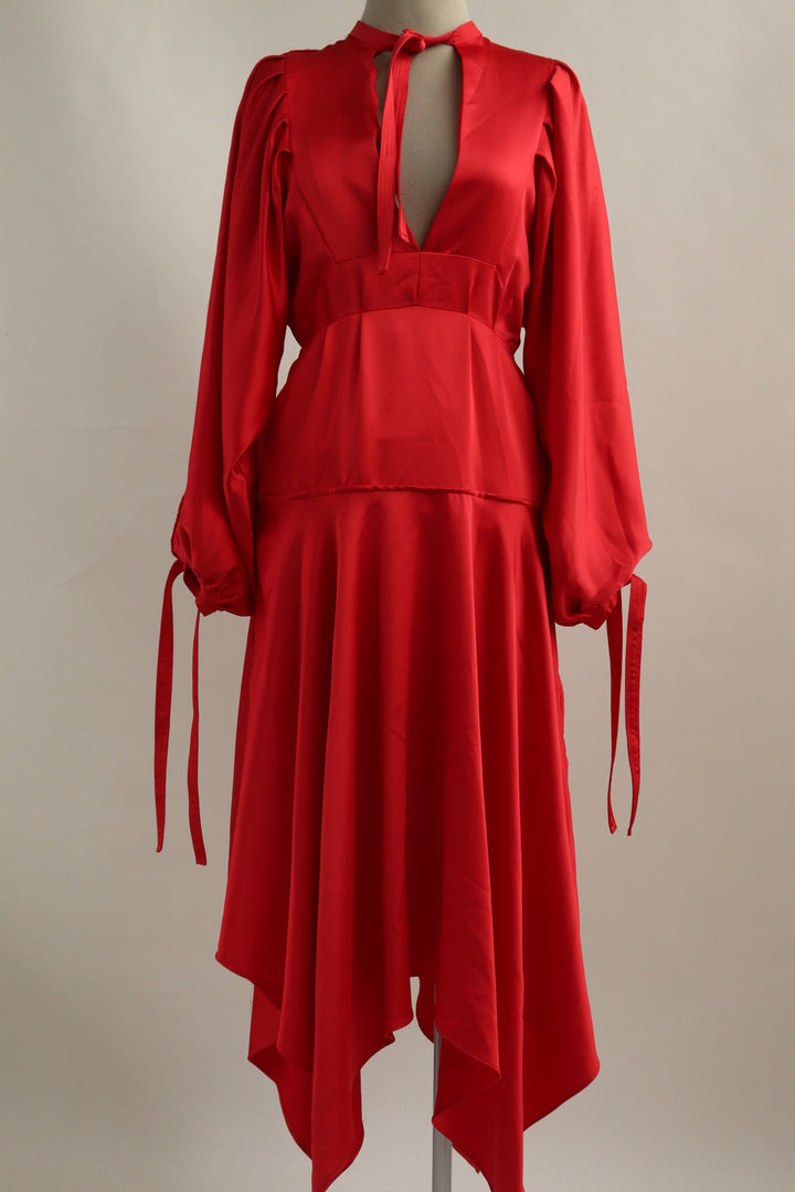 Vestido Rojo Amarrar