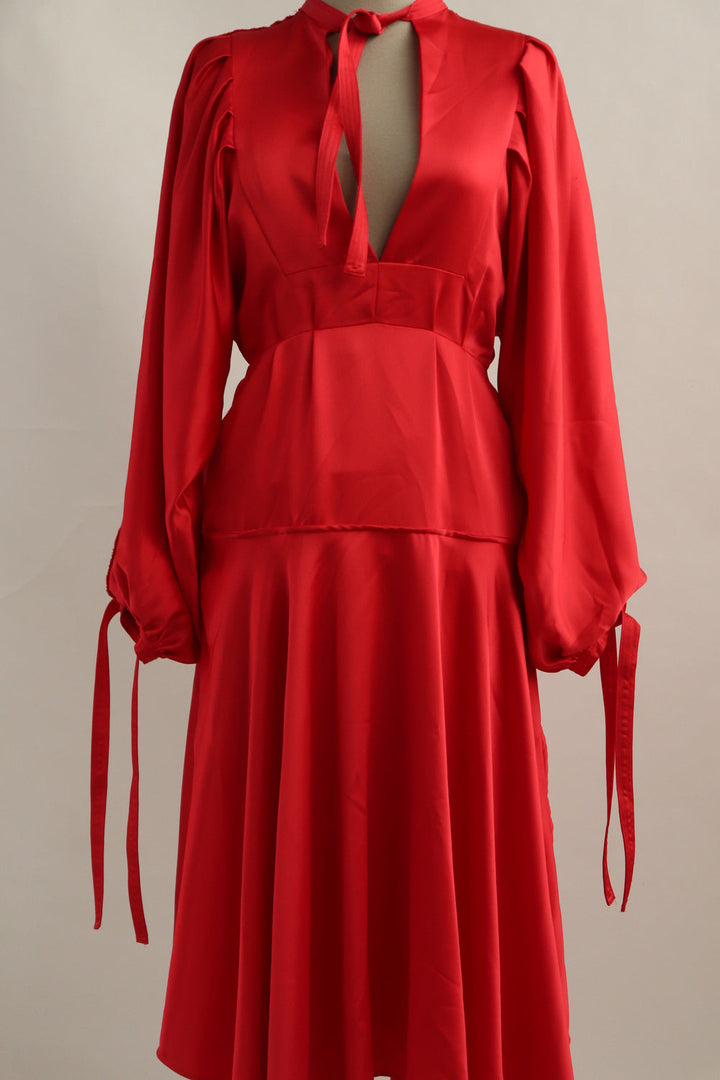 Vestido Rojo Amarrar