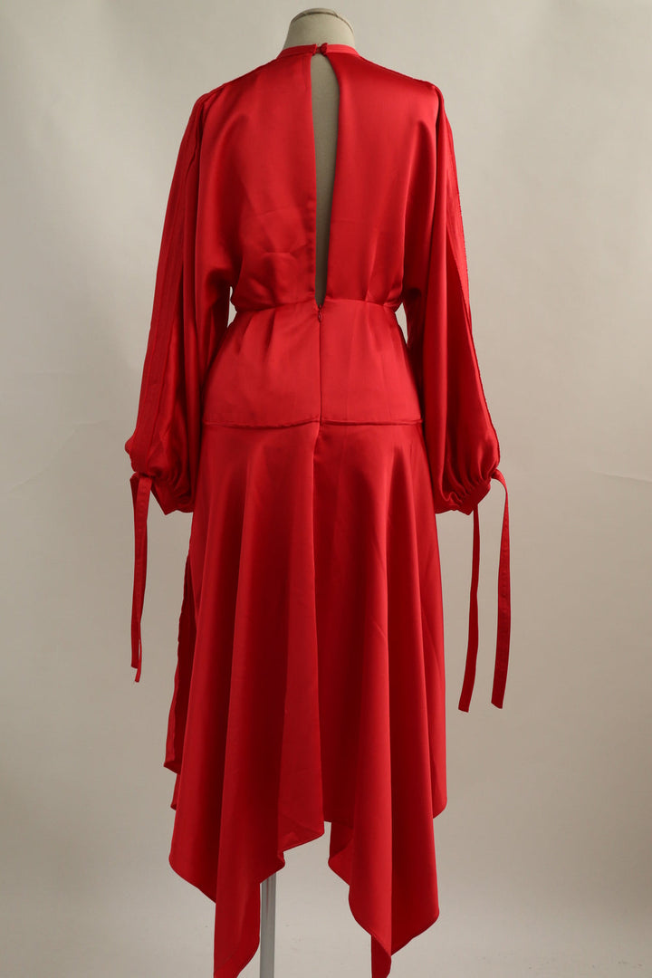 Vestido Rojo Amarrar