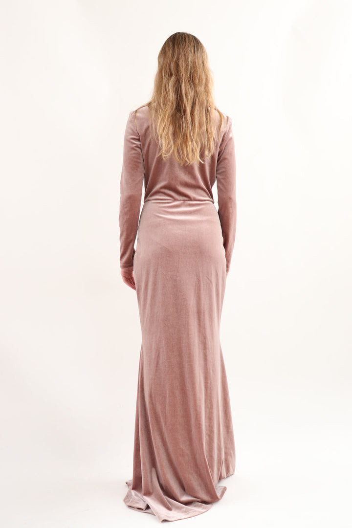 Vestido Velvet Rosado