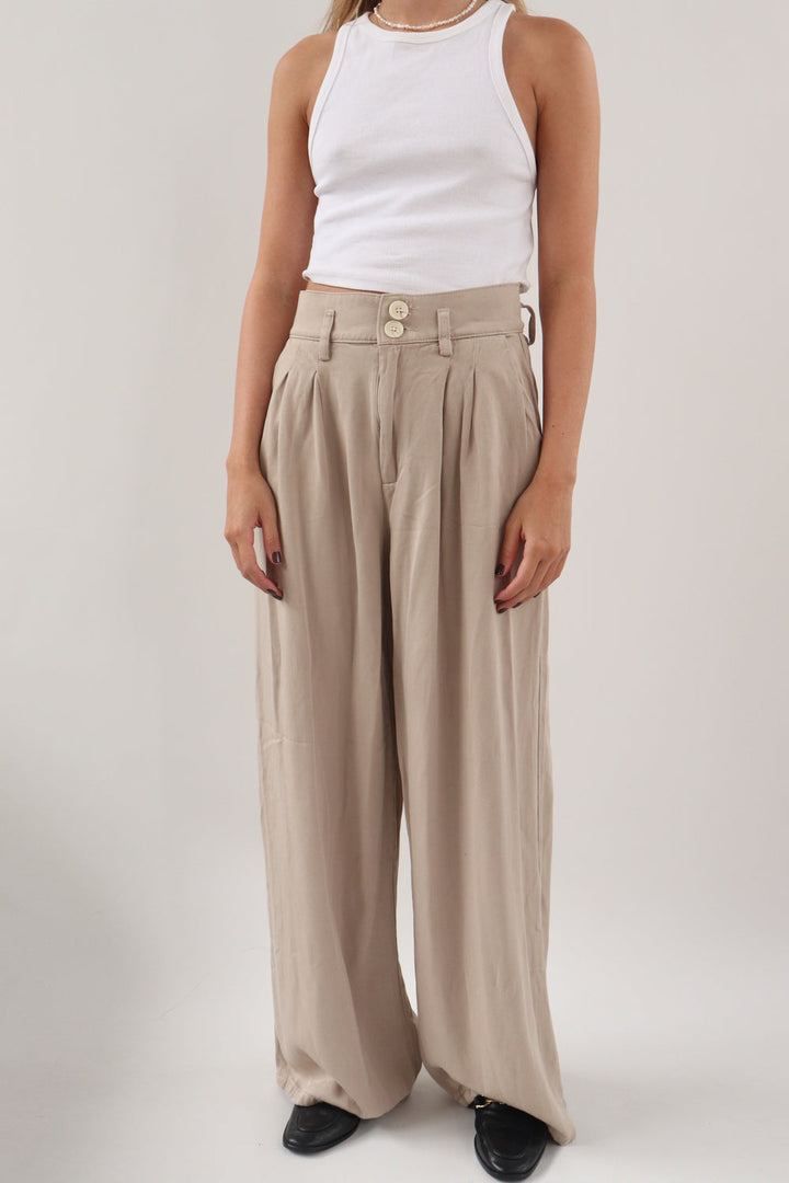 Pantalon Beige Claro