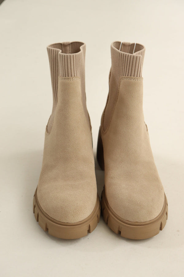 Botines Beige Suede