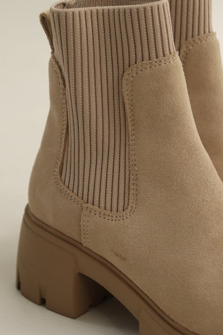 Botines Beige Suede