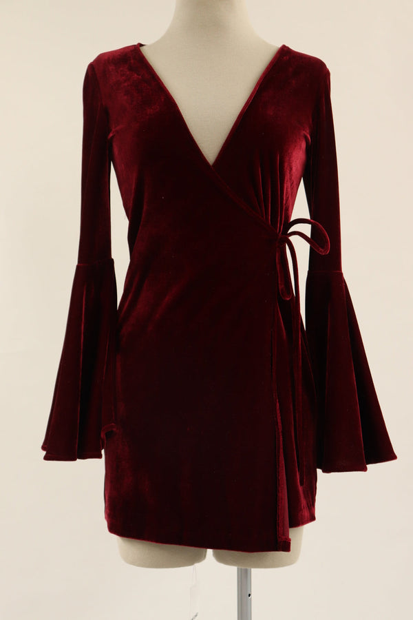 Vestido Velvet Vinotinto