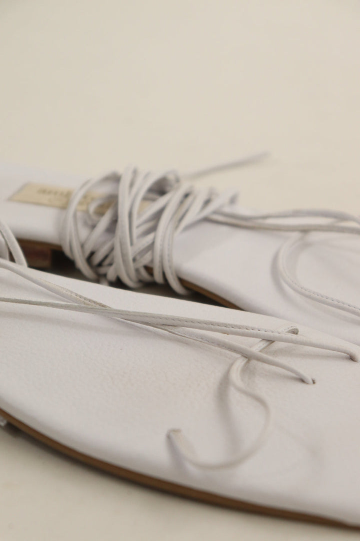 Sandalias Blancas Amarrar