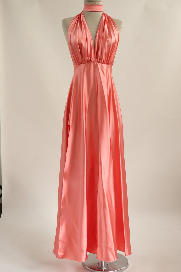 Vestido Rosado Satinado