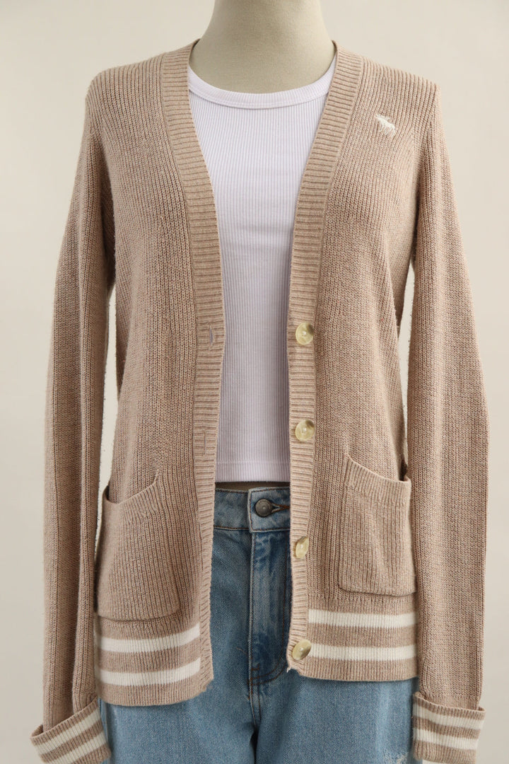 Cardigan Beige Rayas