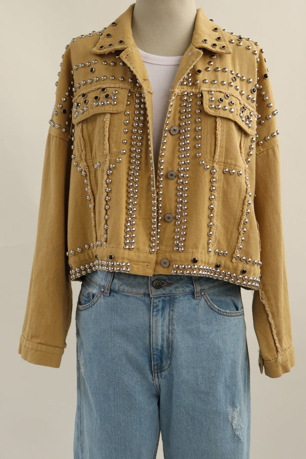 Chaqueta Mostaza Taches