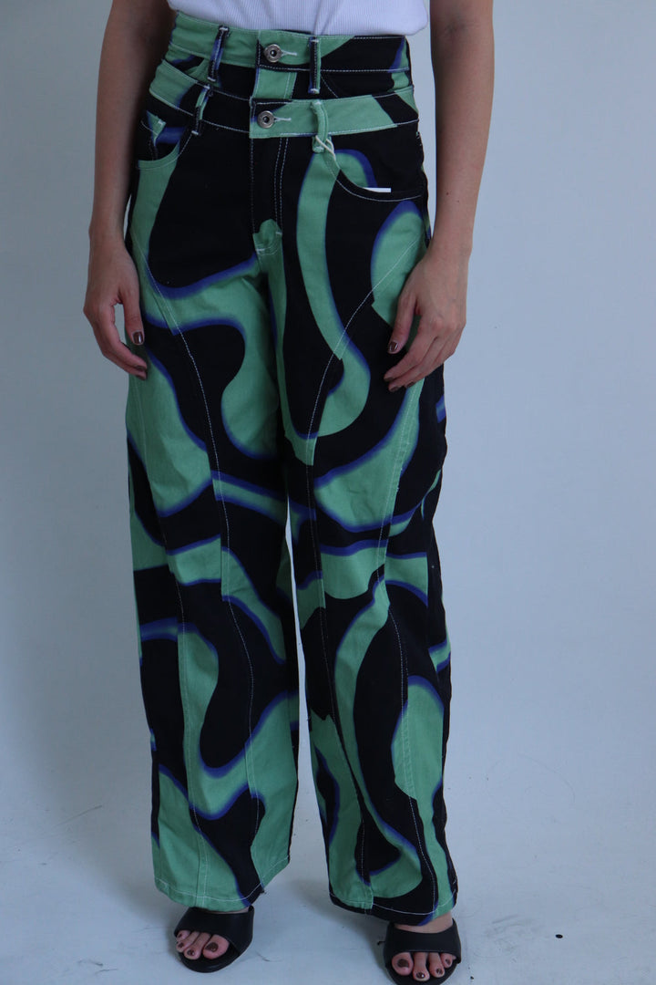 Pantalon Groovy Verde