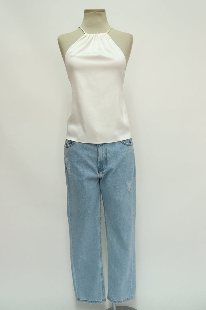 Top Blanco Satinado