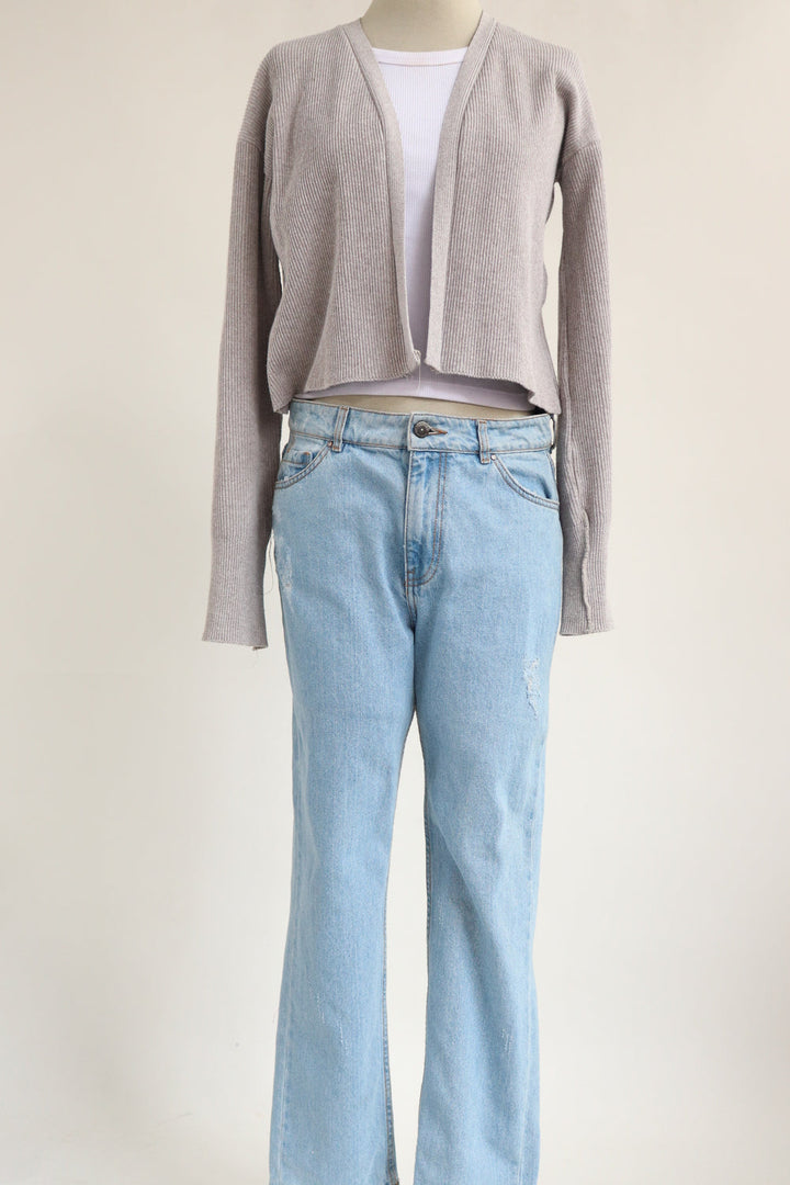 Cardigan Gris Corto