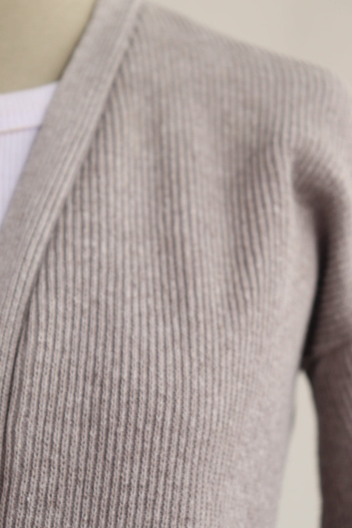 Cardigan Gris Corto