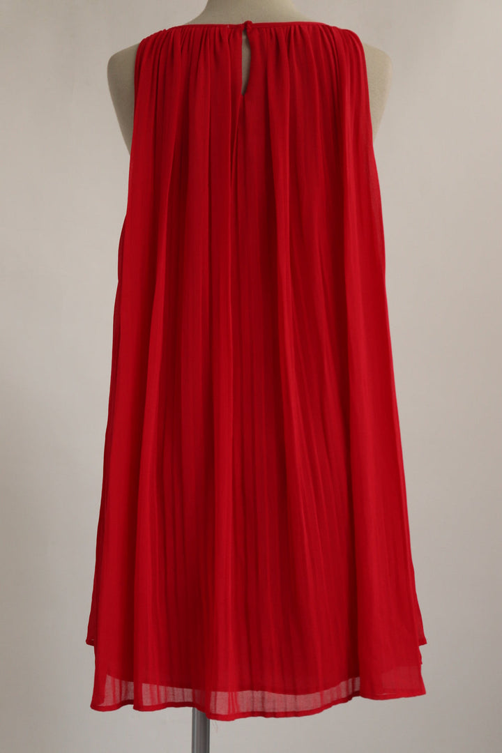 Vestido Plisado Rojo