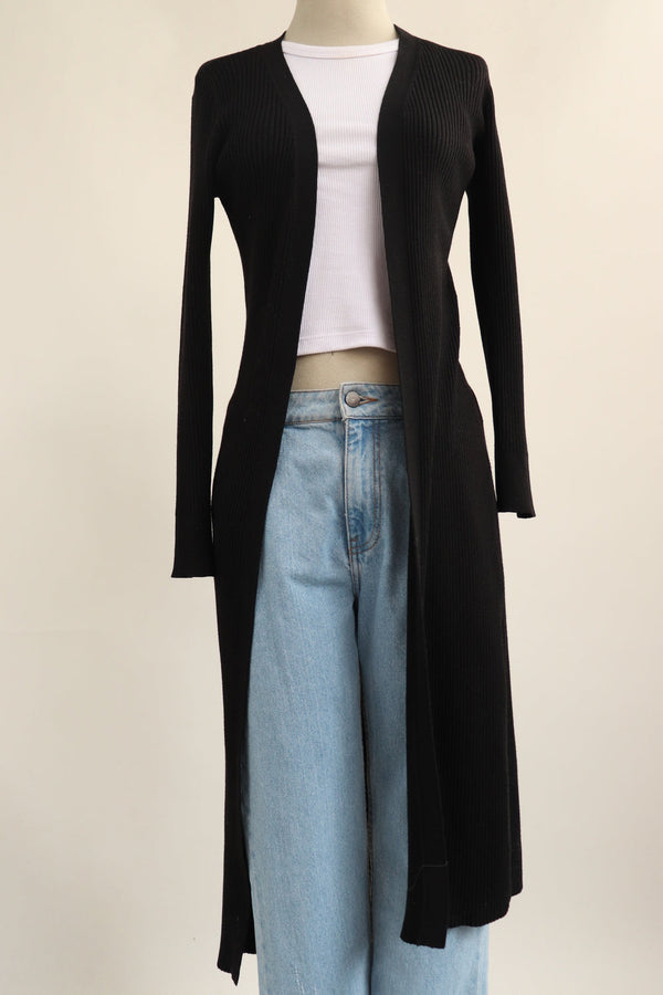 Cardigan Negro Largo