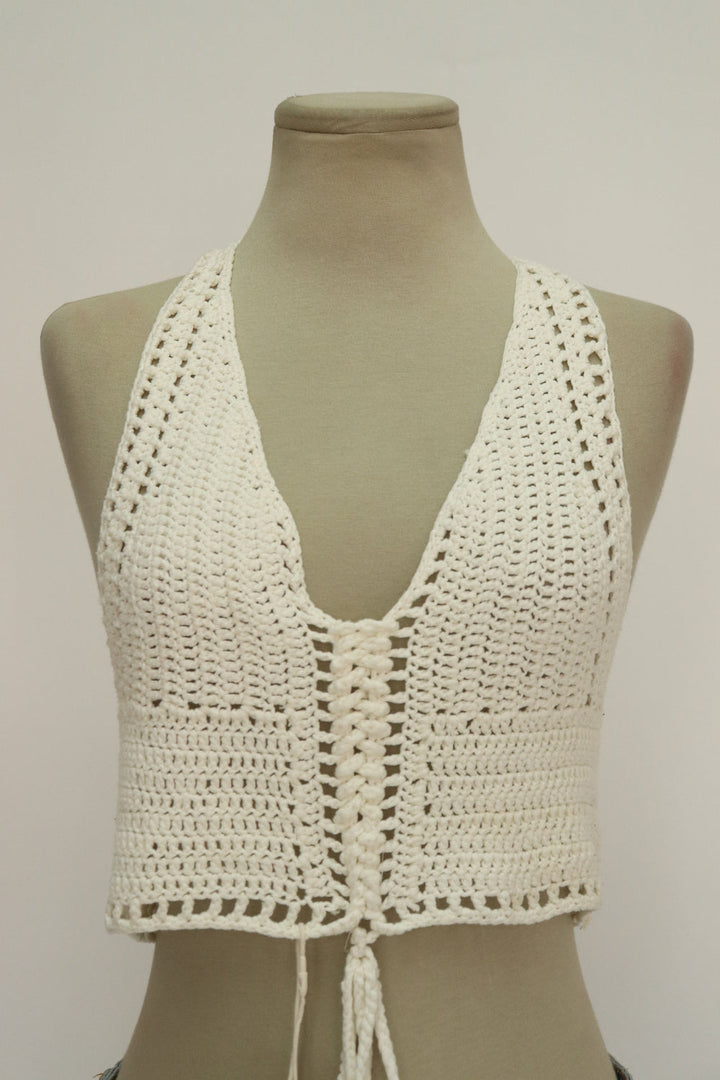 Top Crochet Blanco