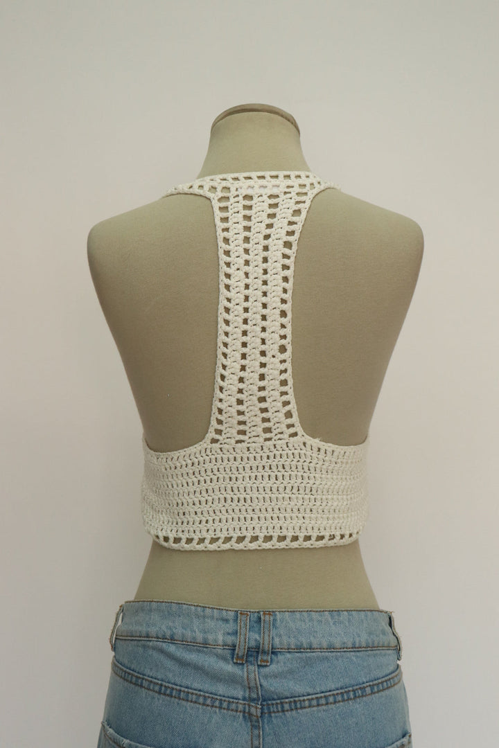 Top Crochet Blanco