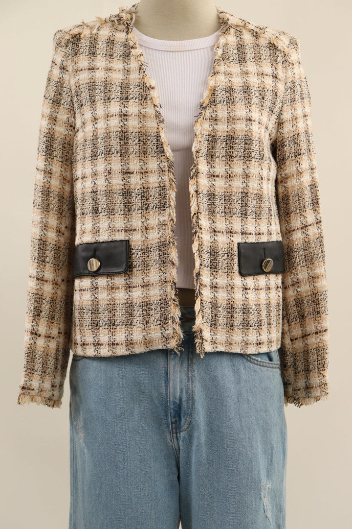 Chaqueta Tweed Cuadros