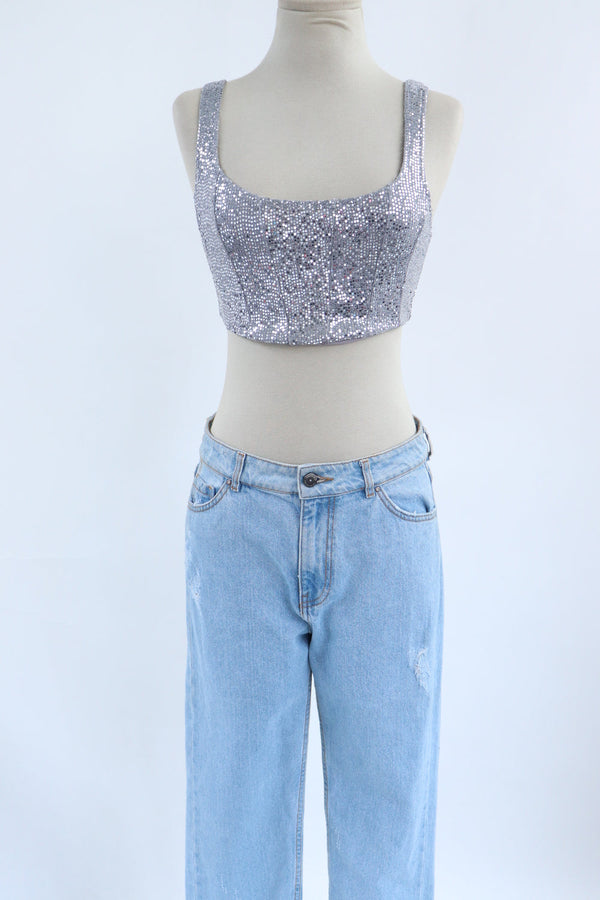 Crop Top Lentejuelas