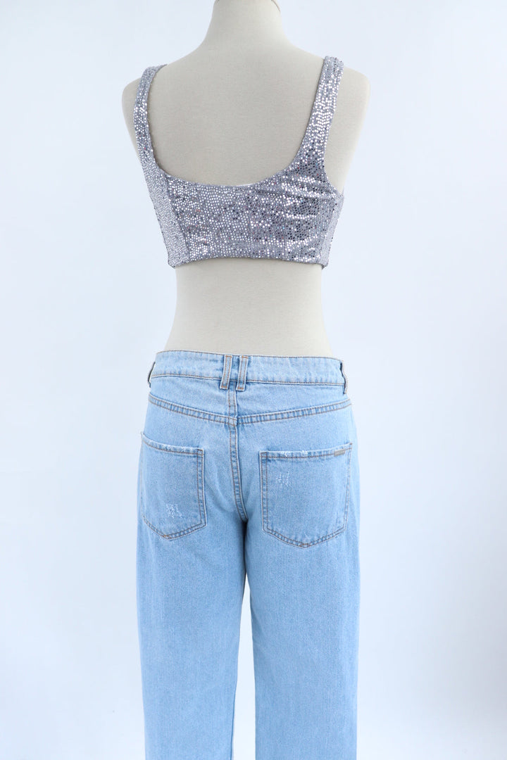 Crop Top Lentejuelas