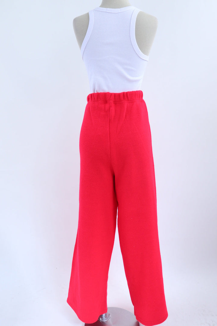 Pantalon Rojo Tejido