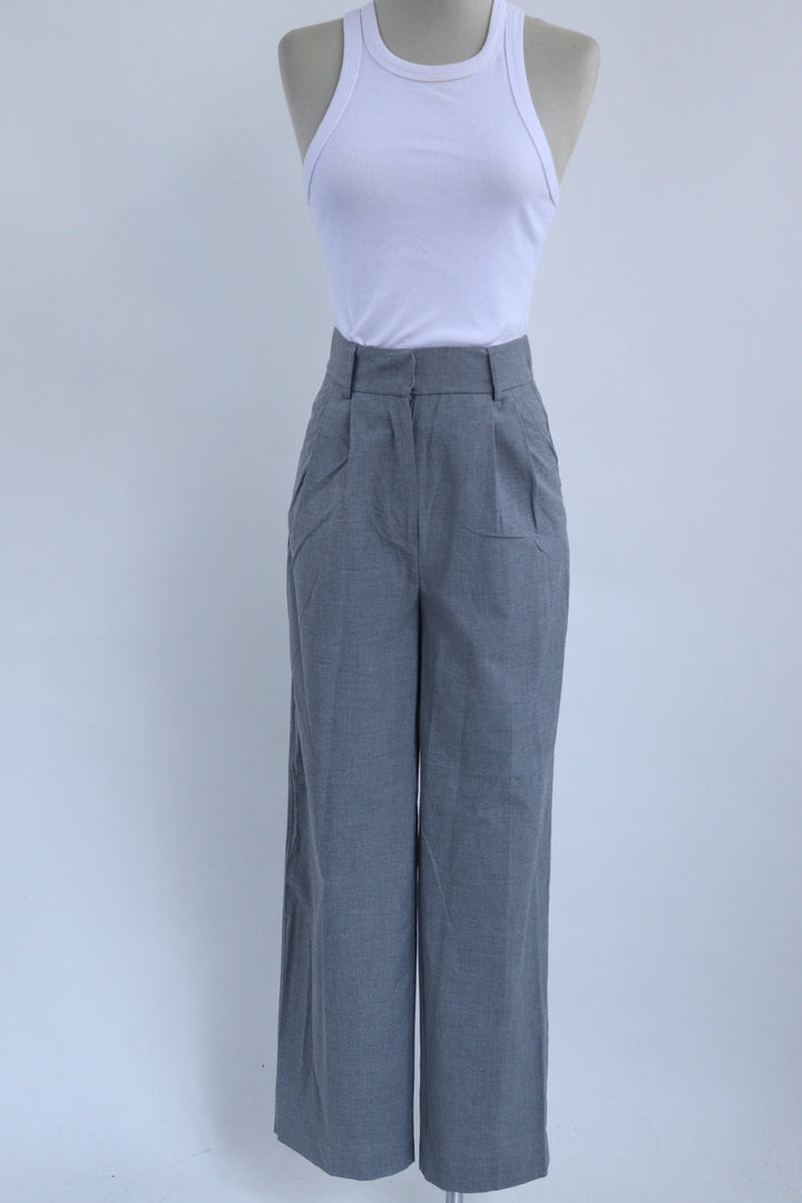 Pantalon Wide Gris