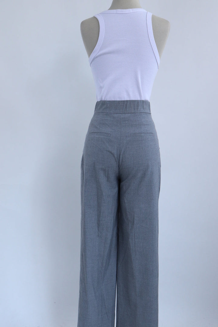 Pantalon Wide Gris