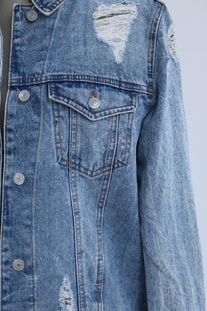 Chaqueta Denim Rotos