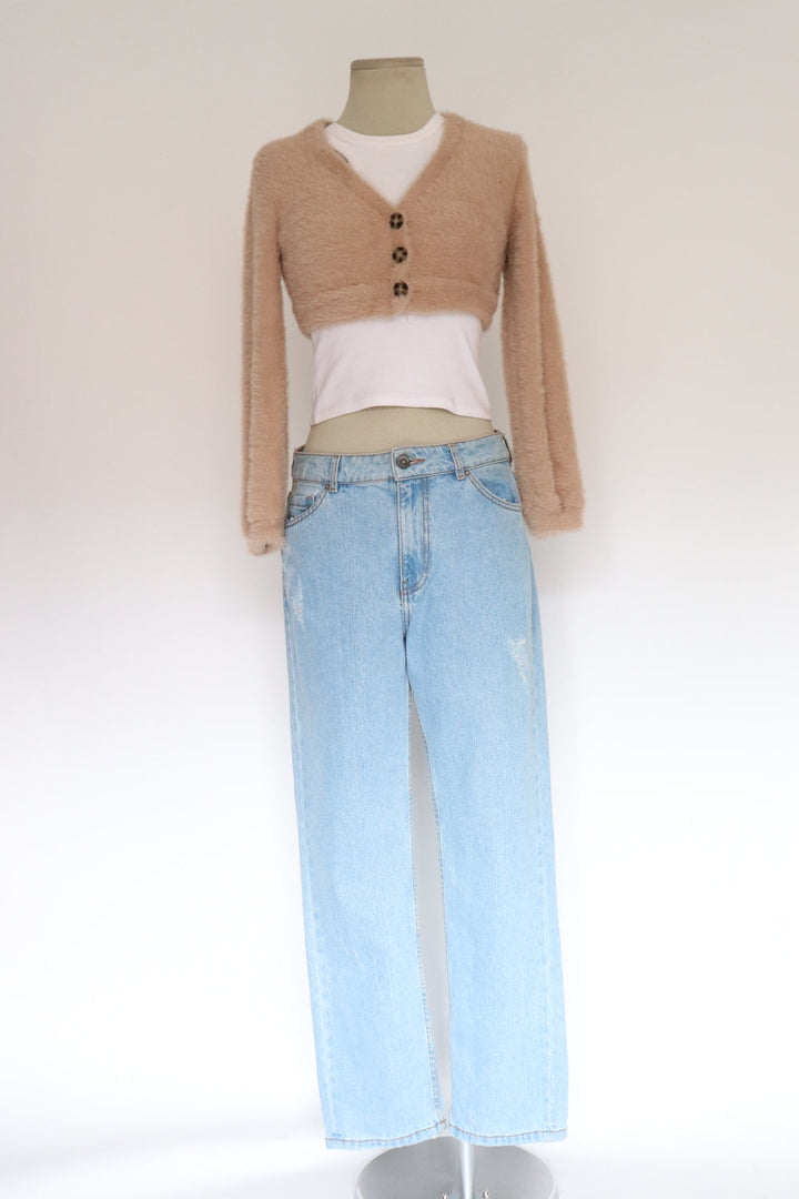 Cardigan Crop Peluda