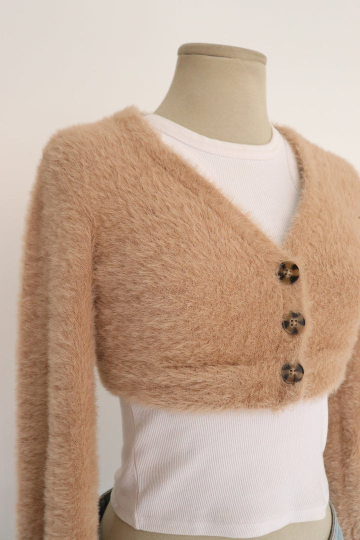Cardigan Crop Peluda
