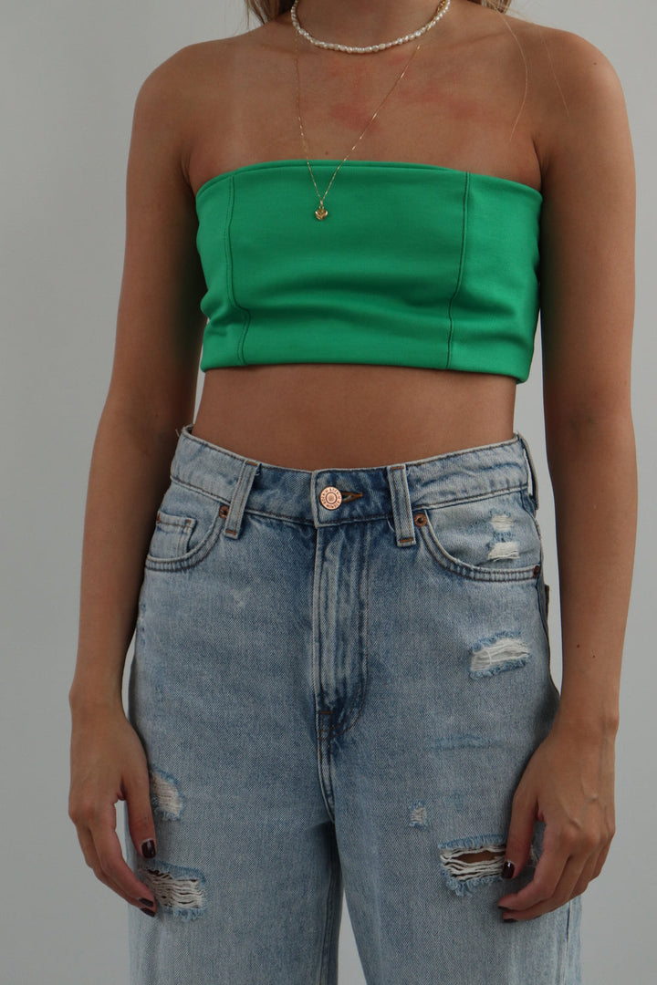 Top Strapless Verde