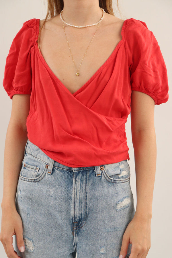 Crop Top Rojo