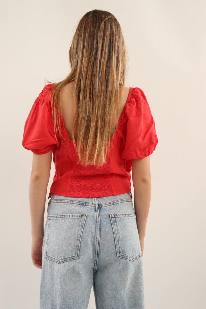 Crop Top Rojo