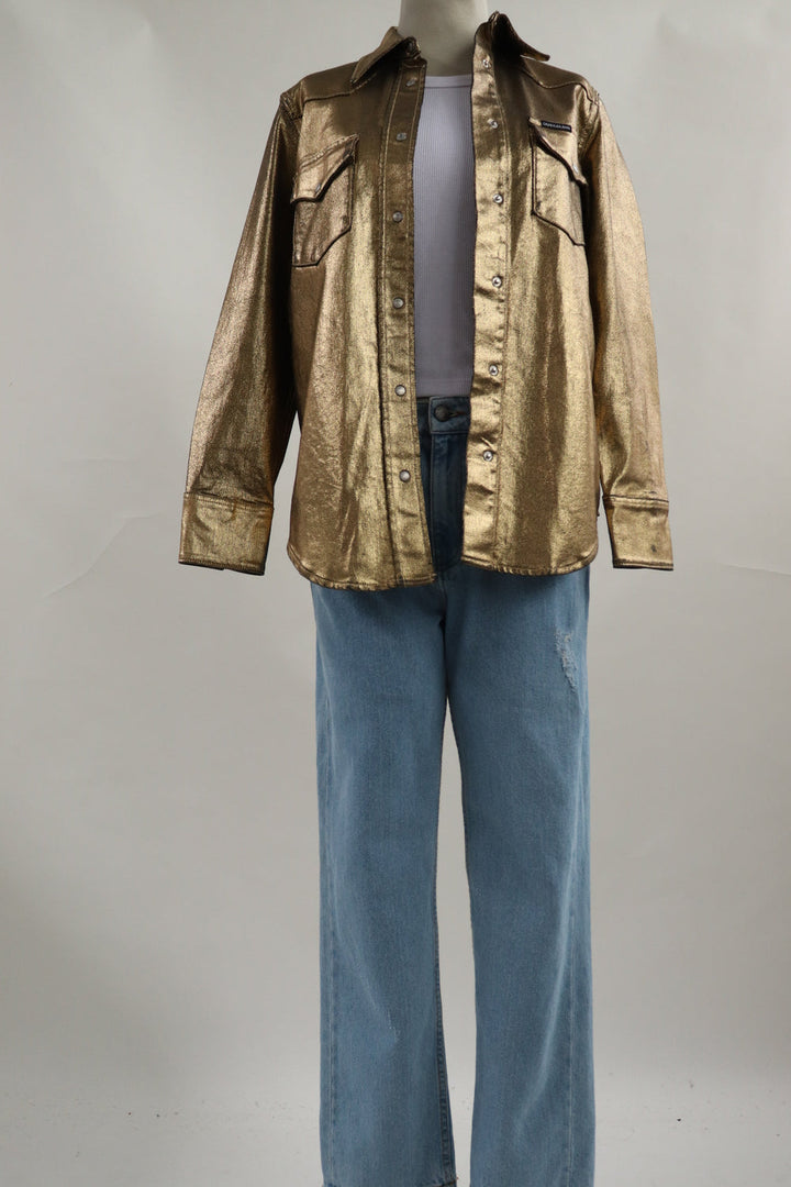 Camisa Gruesa Dorada