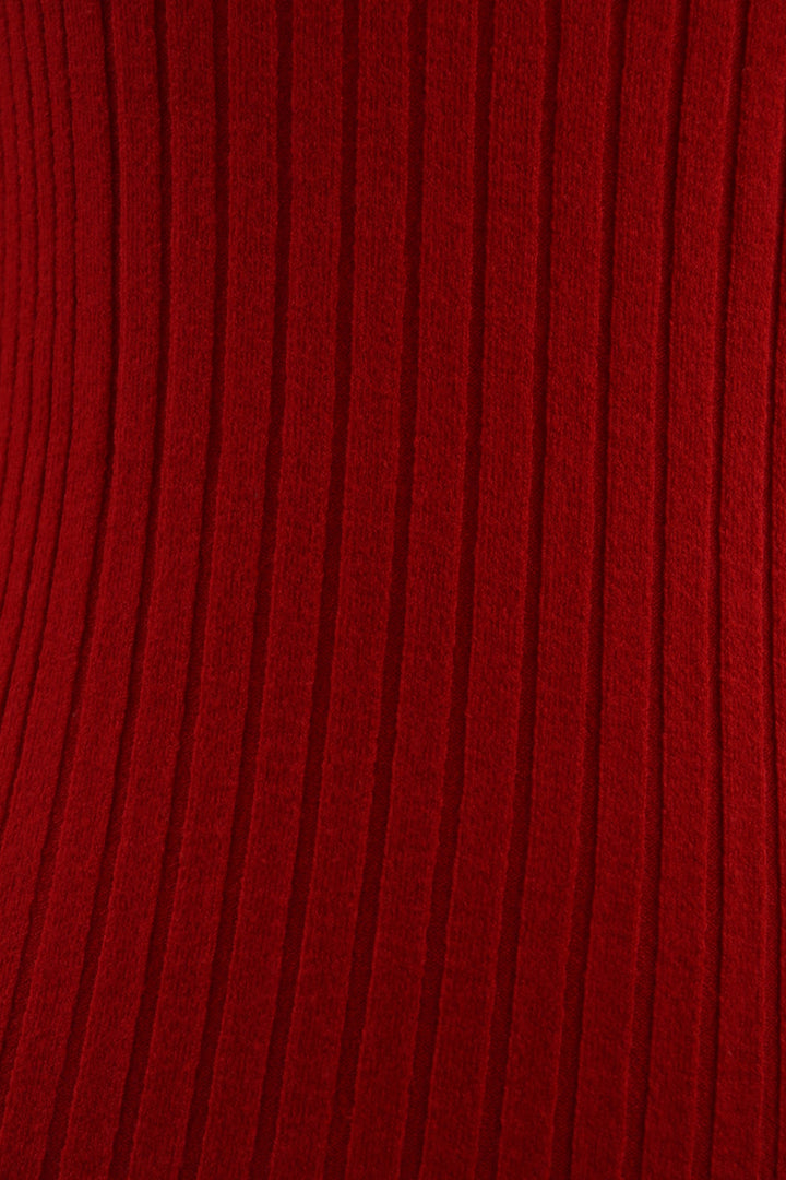 Vestido Rojo Tejido