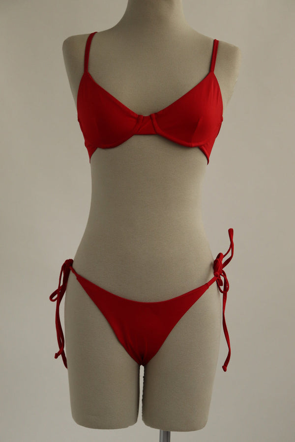 Bikini Rojo Amarrar