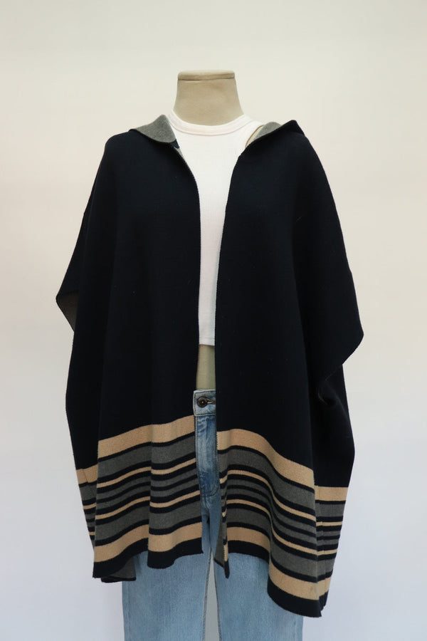 Poncho Azul Hoodie