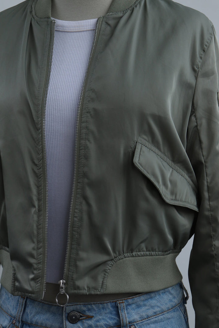 Chaqueta Bomber Verde