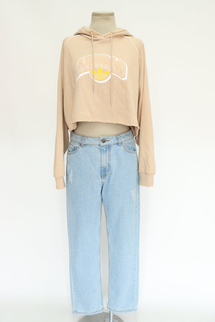 Hoodie Beige Crop