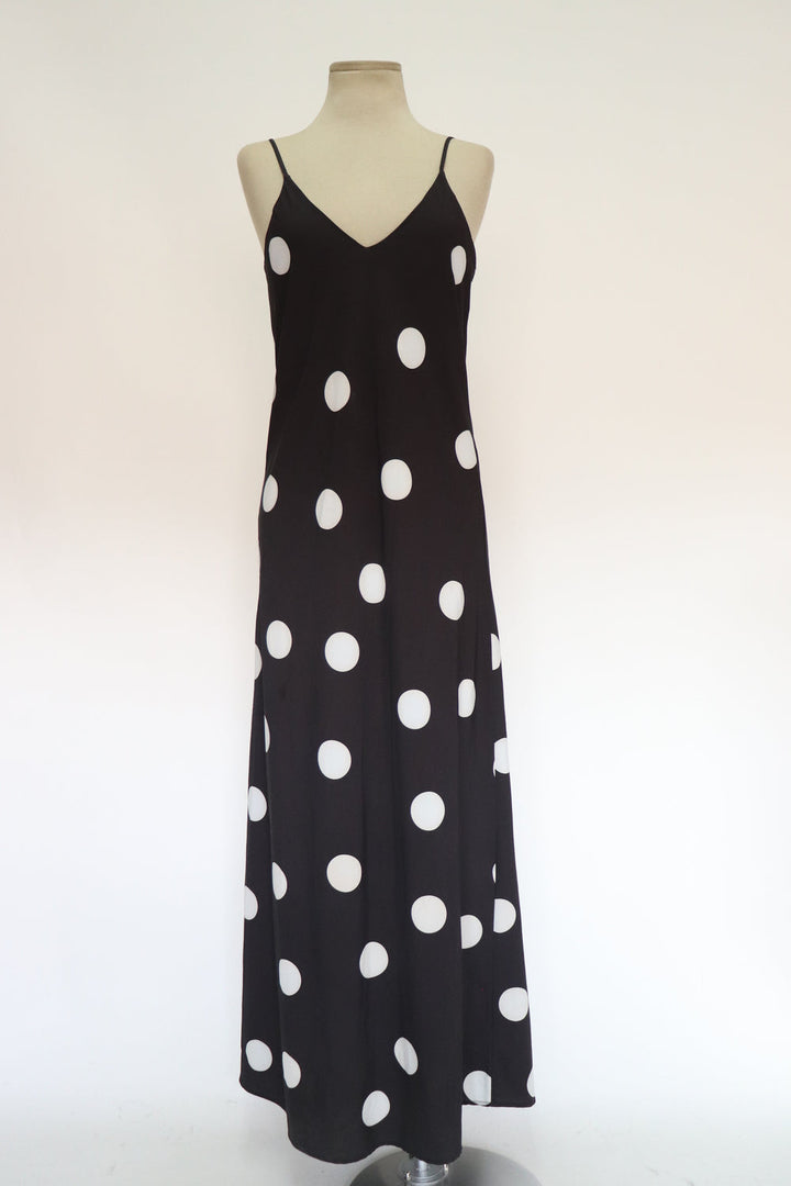 Vestido Slip Lunares