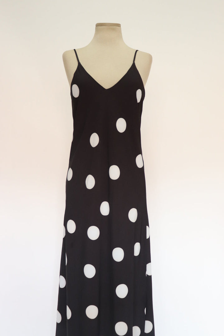 Vestido Slip Lunares