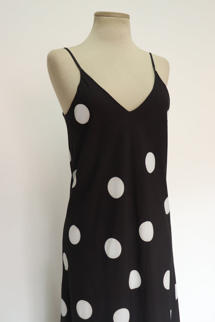 Vestido Slip Lunares
