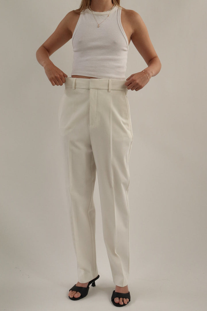 Pantalón Blanco Pretina