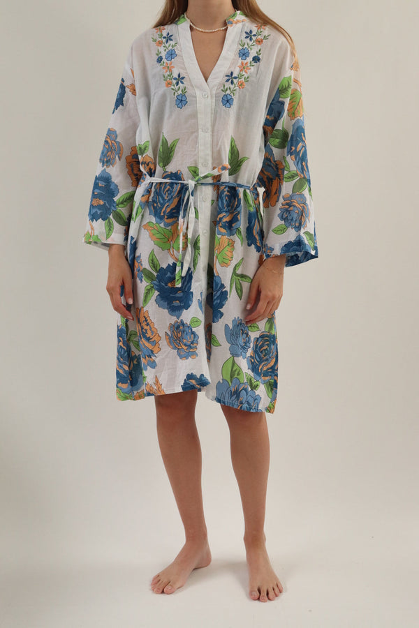 Vestido Bata Flores
