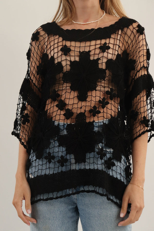 Top Encaje Negro
