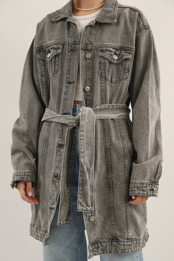 Chaqueta Oversize Gris